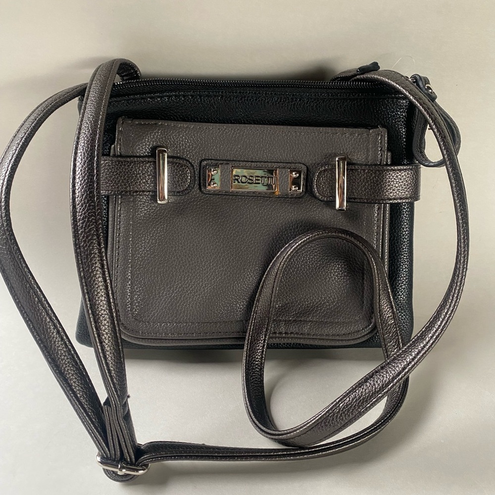 Rosetti Black Leather Crossbody Bags